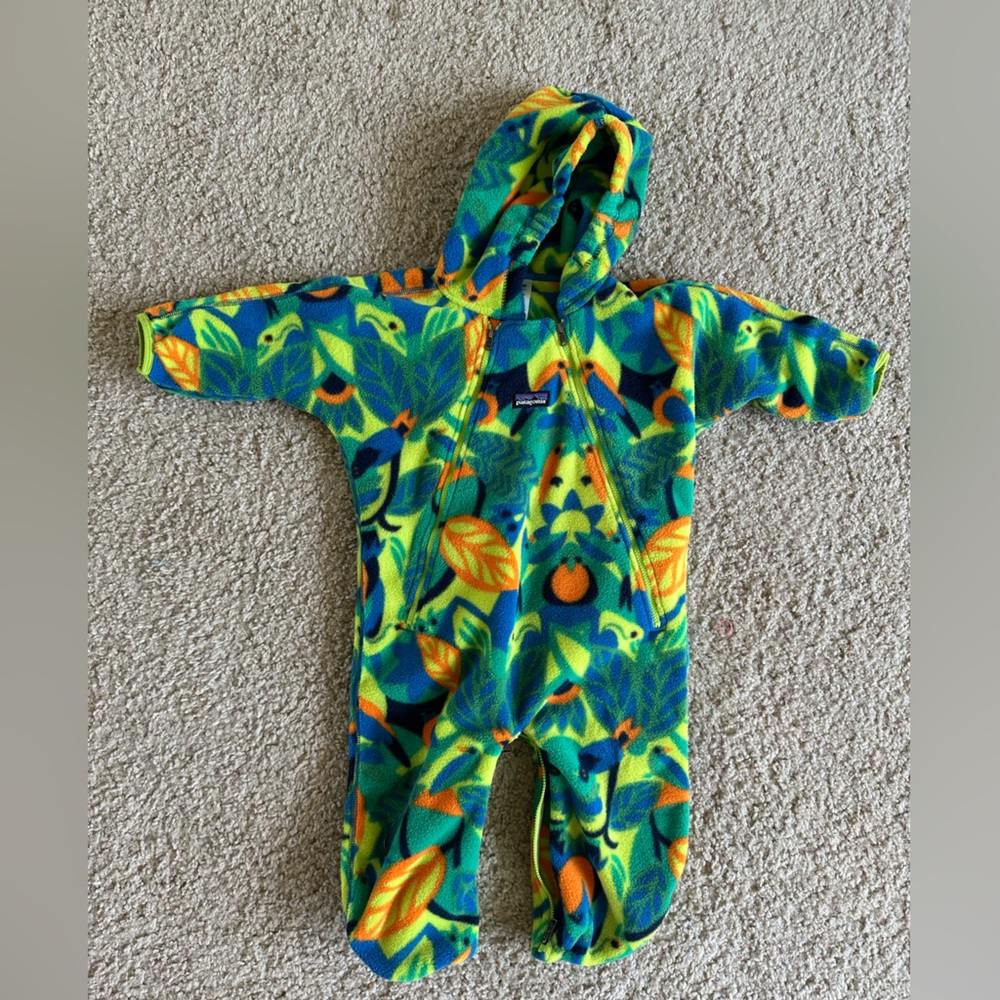 Patagonia infant fleece snowsuit